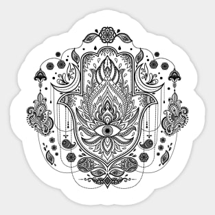 Hamsa Hand -Hand of Fatima Ornament Sticker